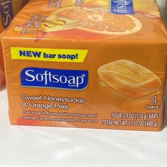 Softsoap Bar Soap Sweet Honeysuckle Orange Peel 8 Total Bars DISCONTINUED - Picture 3 of 16